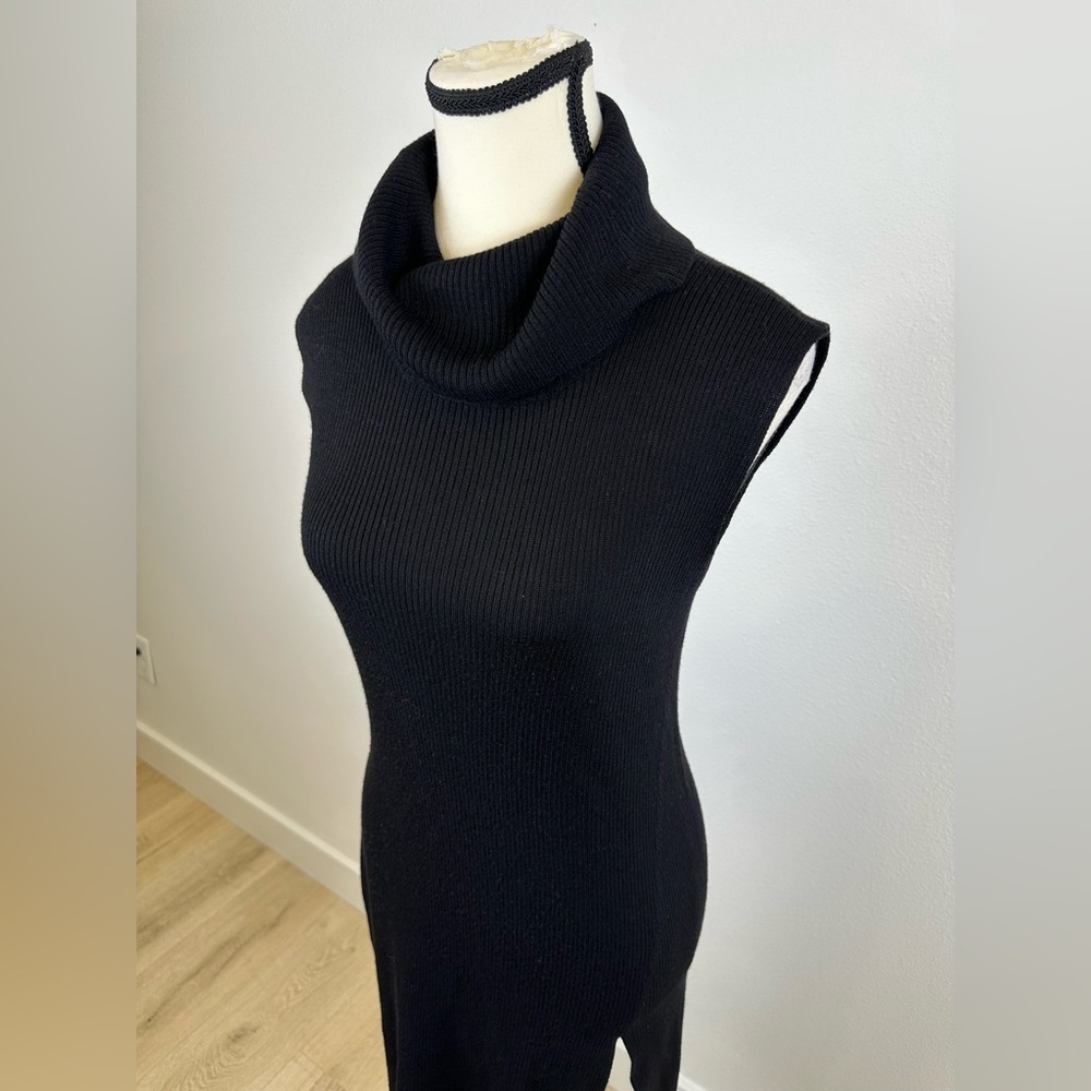 BCBGMaxAzria Black Midi Dress - Picture 2 of 6